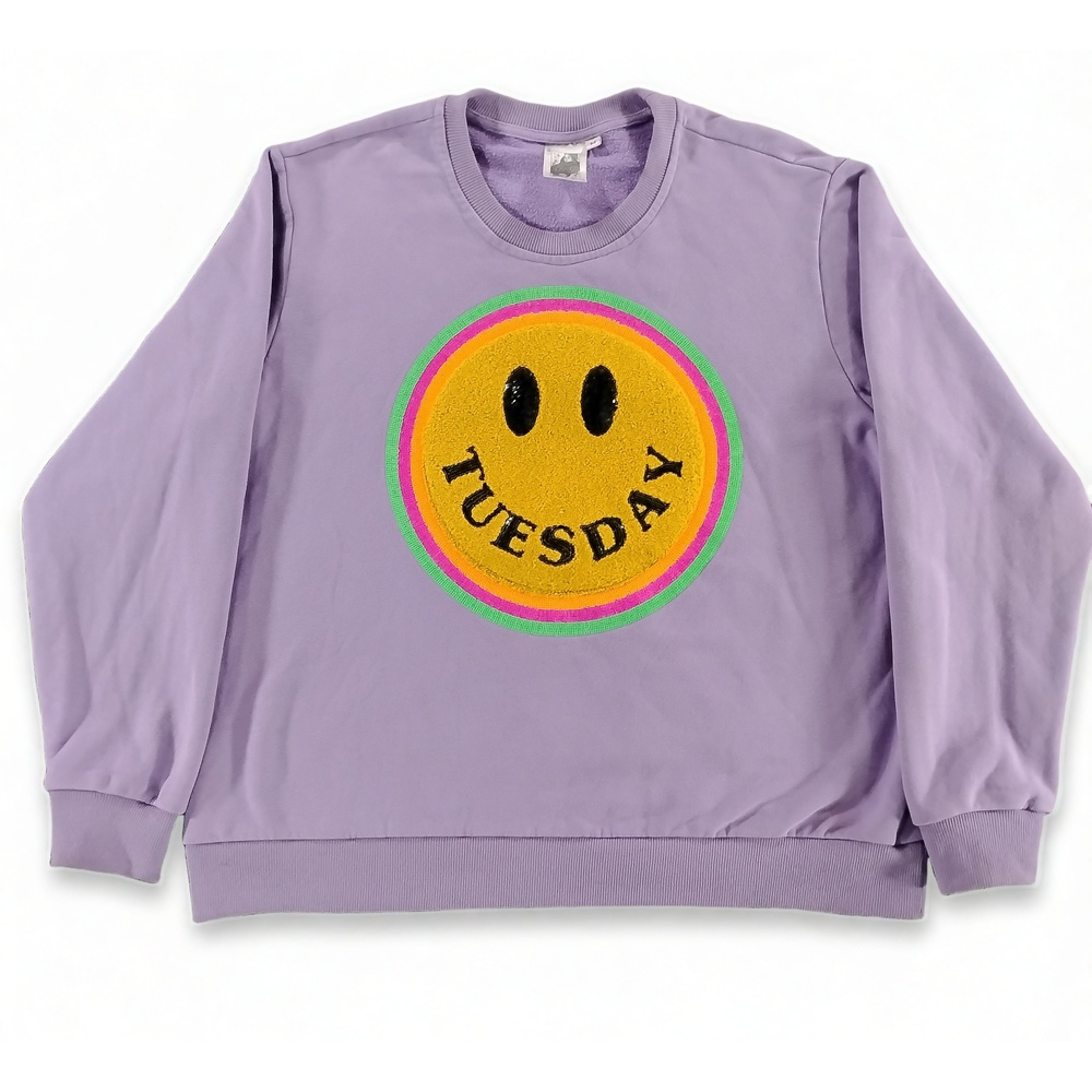 Queen of Sparkles Sweatshirt M Cotton Graphic Streetwear Maximalist